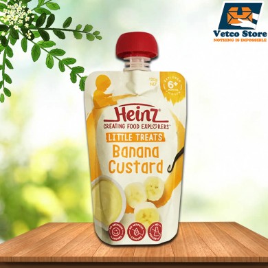 Hoa quả nghiền Heinz vị Chuối Custard (6 tháng +) 120 gr